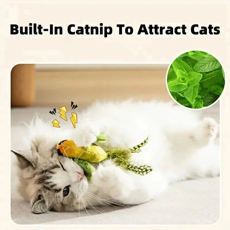 Bird Sound Cat Toy — Elastic Rope Squeaky Toy