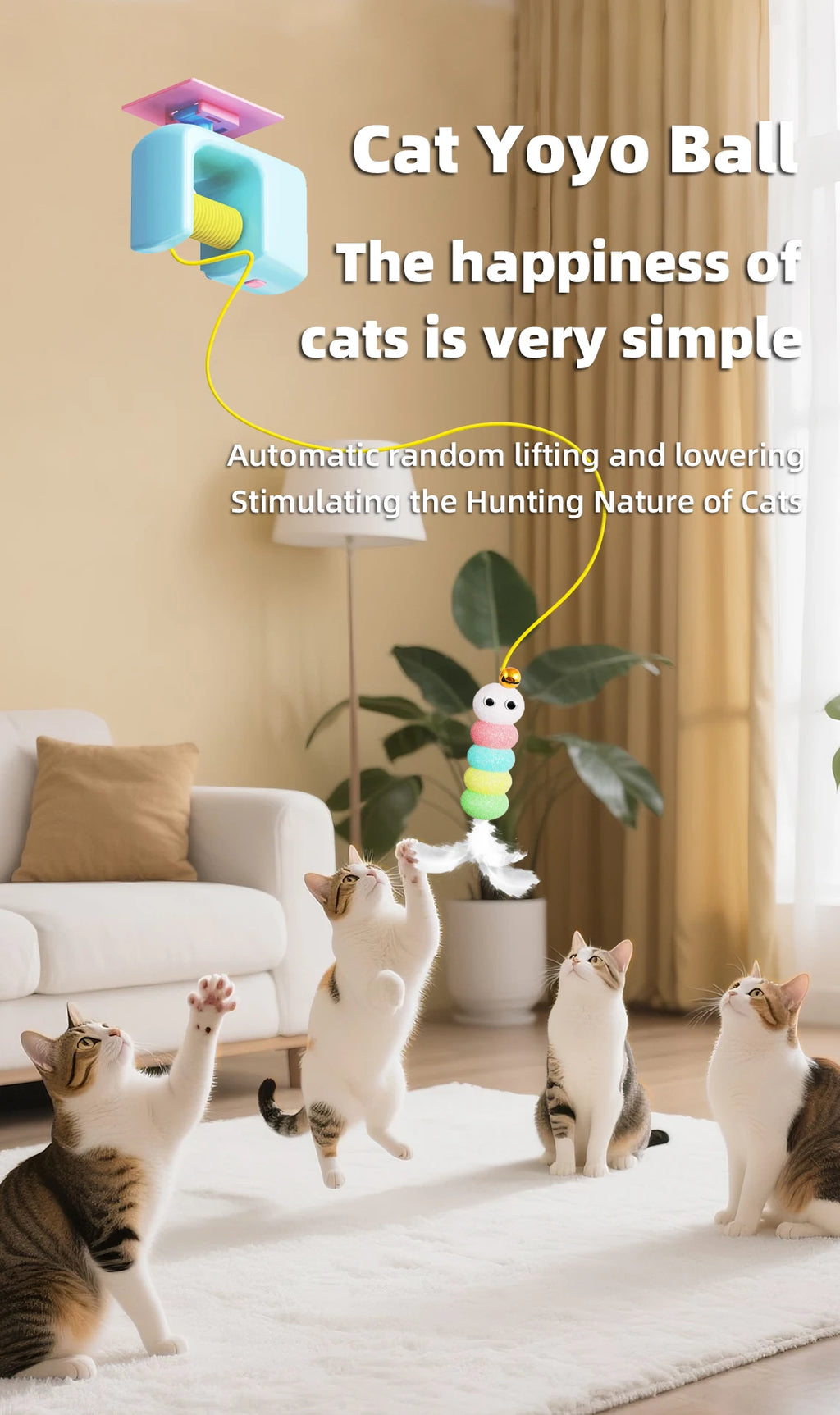 Electric Flying Bird Cat Toy — Rechargeable & Hands-Free