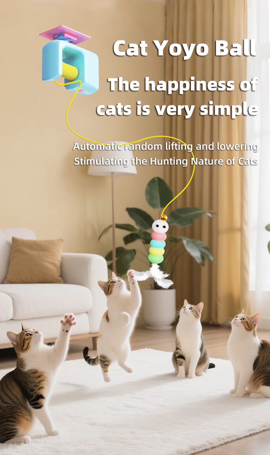 Electric Flying Bird Cat Toy — Rechargeable & Hands-Free