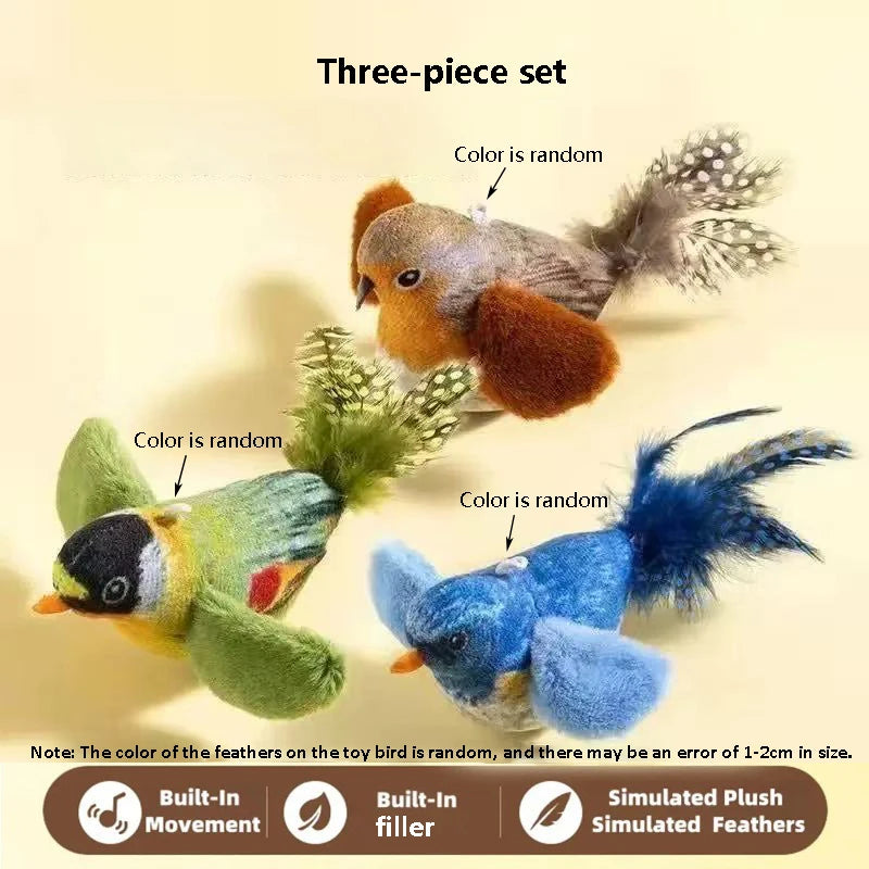 Bird Sound Cat Toy — Elastic Rope Squeaky Toy
