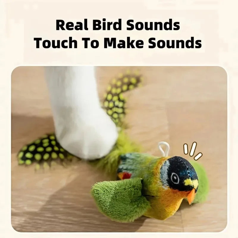 Bird Sound Cat Toy — Elastic Rope Squeaky Toy