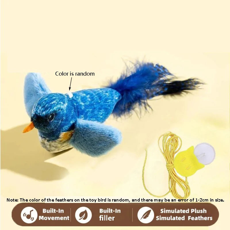 Bird Sound Cat Toy — Elastic Rope Squeaky Toy