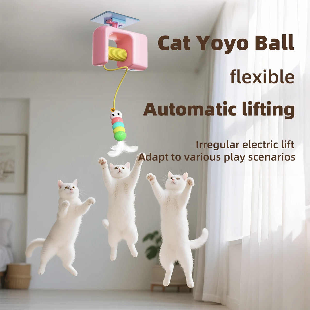 Electric Flying Bird Cat Toy — Rechargeable & Hands-Free