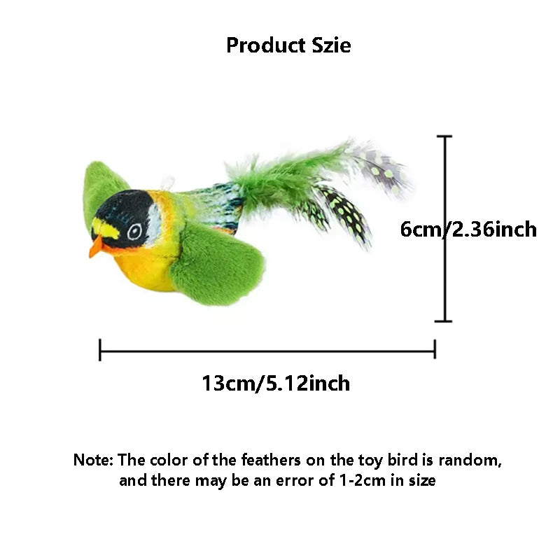 Bird Sound Cat Toy — Elastic Rope Squeaky Toy